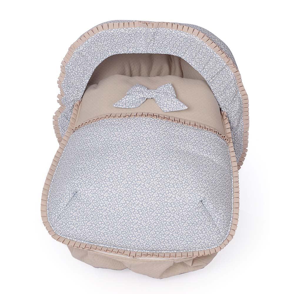 Saco Maxi Cosi Estampado Gris Flor Bebiti Nanetes - Nanetes #